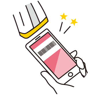 バーコード決済のイラスト
